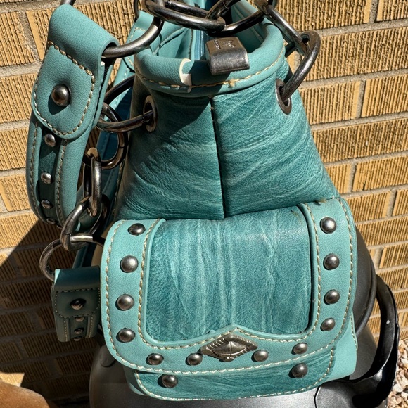 Montana West Teal Embroidered Purse - Picture 5 of 5